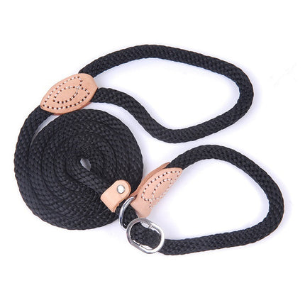 Hemp Rope Dog Leash with Integrated Collar for Ultimate Control | Stylish and Durable Leash for Training