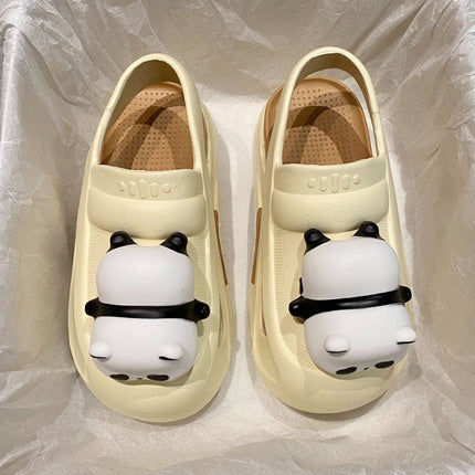 Cartoon Panda Lamp Slippers for Women with Non-Slip Sole | Stylish and Comfortable Indoor-Outdoor Footwear