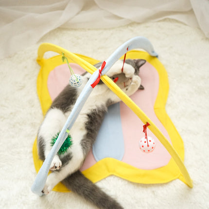 Interactive Cat Stick Toy Set with Feathers & Bells | Durable Fleece for Healthy Playtime and Stimulation