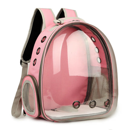 Portable Pet Backpack Carrier Bubble with Transparent Window | Lightweight Design for 360-Degree Sightseeing