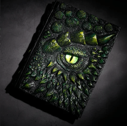 Dragon Eye A5 Journal, 3D Embossed A5 Notebook with Refillable Pages, Sketchbook, Diary, Fantasy Gifts for Writers – image 4