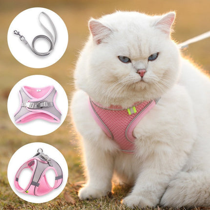 Cat Harness and Leash Set with Escape-Proof Design | Comfortable Outdoor Adventure Gear for Cats