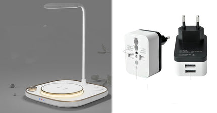 15W Wireless Magnetic Charger Desk Lamp with Multi-Device Support | Stylish Lighting and Fast Charging for Apple & Android
