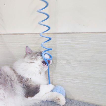 Interactive Plush Cat Toy with Spring Design | Engaging Play for Active Cats