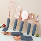 Stainless Steel Kitchen Utensils Set with Elegant Cutlery Rack | 7-Piece Cooking Tools for Stylish & Efficient Meal Prep