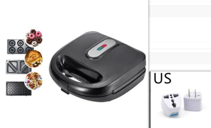 6-in-1 Waffle Maker and Sandwich Maker with Non-Stick Plates | Versatile Cooking for Quick Breakfasts and Snacks