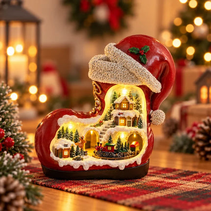 Christmas Village Set with Lights and Music, Indoor Christmas Decorations – image 4