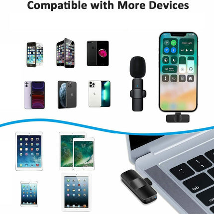 Ultra-Low Latency Wireless Microphone with Intelligent Noise Reduction | Easy Plug-and-Play for Live Broadcasts and Interviews