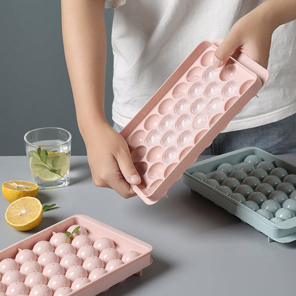 3D Round Ice Molds with 18 or 33 Grids | Versatile Ice Trays for Creative Freezing and Easy Cleanup
