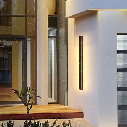 Outdoor Lights, Modern Outdoor Wall Light with Linear LED Design