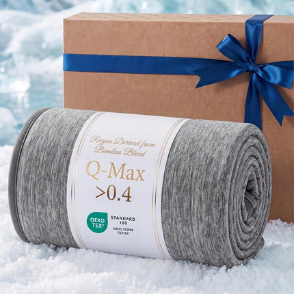 Cozy Comfort | Summer Cooling Blanket for Hot Sleepers with Bamboo Rayon | Lightweight Throw for Travel and Outdoor Use
