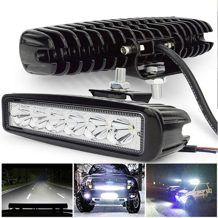 18W LED Spotlight for Cars with Die-Cast Aluminum Shell | Bright White Light for Safe Driving and Versatile Use