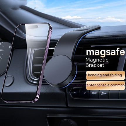 Magnetic Car Phone Holder with Flexible Design & 360° Rotation | Wireless Charger for Convenient Hands-Free Use