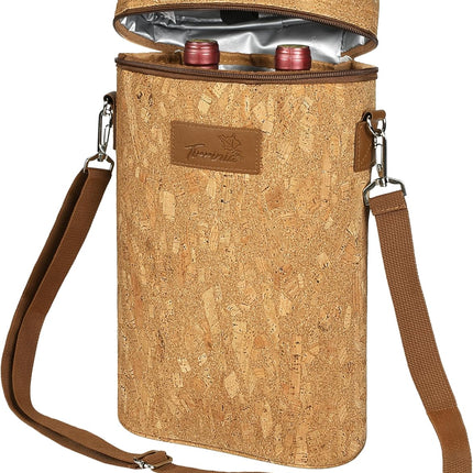 Insulated Wine Tote Carrier Bag with Padded Design | Leakproof Cooler for Travel and Parties