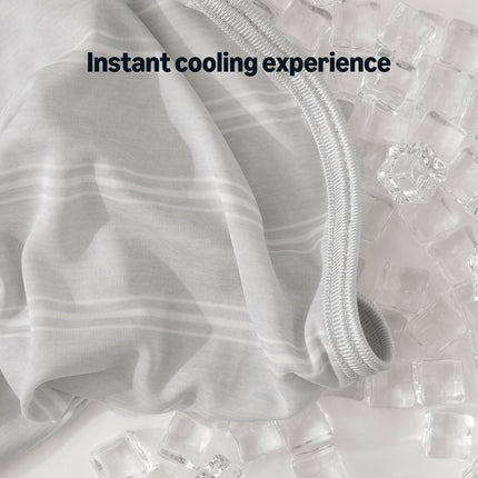 Cozy Comfort | Striped Cooling Blanket for Hot Sleepers with Reversible Design | Lightweight Throw for Bed & Sofa