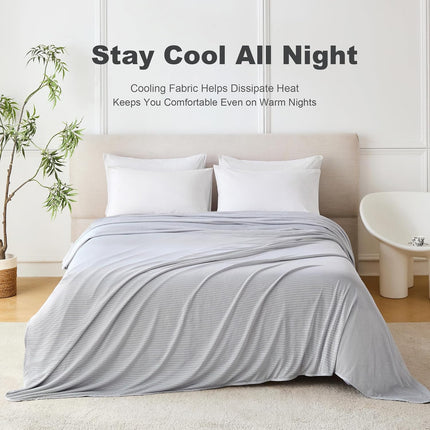 Cozy Comfort | Cooling Blanket for Hot Sleepers with Breathable Fabric | Lightweight Summer Throw for Night Sweats and Hot Flashes