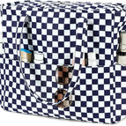 Dark Blue White Checkered