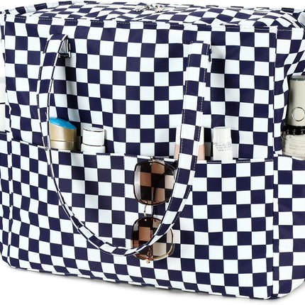 Coastal Escape | Extra Large Waterproof Beach Tote Bag with Wet Compartment | Stylish Carry-On for Weekend Getaways