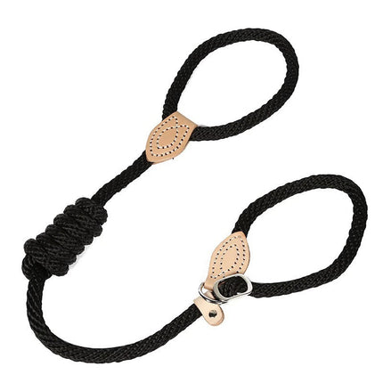 Hemp Rope Dog Leash with Integrated Collar for Ultimate Control | Stylish and Durable Leash for Training