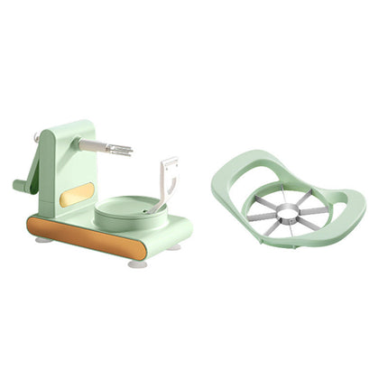 Hand-Cranked Multifunctional Peeler Machine with Non-Slip Suction Base | Efficient Kitchen Tool for Easy Fruit and Vegetable Peeling