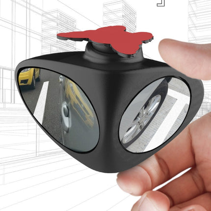 Triangle Rearview Mirror with Adjustable Swivel Mount | Enhanced Visibility for Safe Driving and Blind Spot Elimination