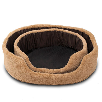 Breathable Round Dog Bed with Soft Warm Wool | Stylish Pet Sofa in Multiple Sizes for Cozy Comfort