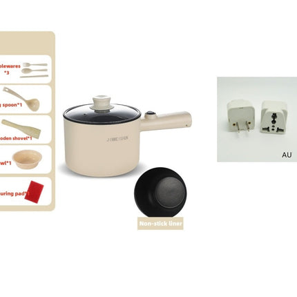 Portable Mini Electric Hot Pot with Keep-Warm Function | Stainless Steel Kitchen Cooker for Steaming and Boiling