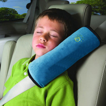Children Car Pillow with Secure Seat Belt Attachment | Comfortable Head Support for Safe Travel