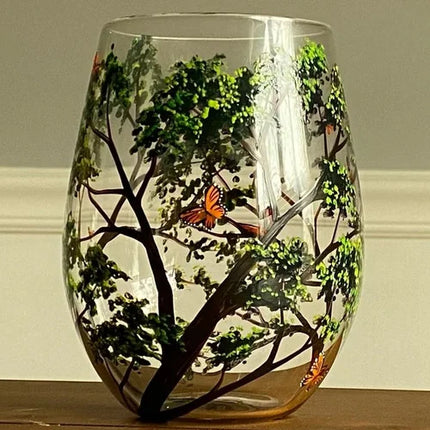Hand Painted Wine Glasses, Housewarming Gift – image 11