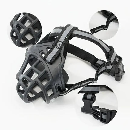 Dog Muzzle for Small and Large Dogs, Soft Mesh Muzzle for Dogs to Prevent Biting – image 4