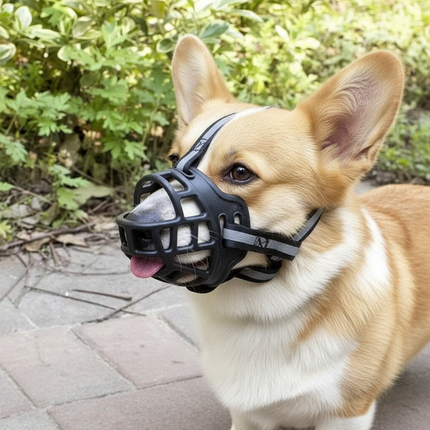 Dog Muzzle for Small and Large Dogs, Soft Mesh Muzzle for Dogs to Prevent Biting – image 8