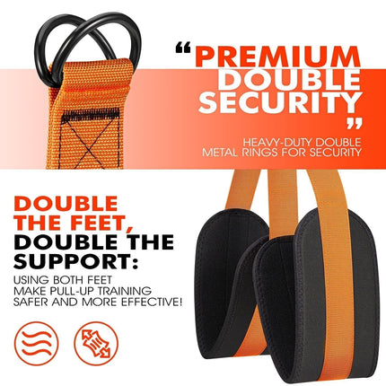 Resistance Bands for Pull Ups, Pull Up Assist Band with Double Foot Support – image 6