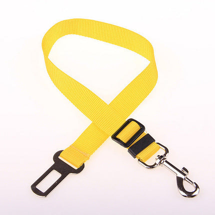 Durable Polyester Dog Leash with Fixed Strap for Safety | Adjustable Length for Comfortable Car Rides