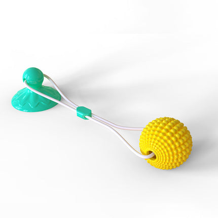 Interactive Suction Cup Dog Toy with Corn Ball Chew Design | Engaging Dental Health Toy for Active Dogs