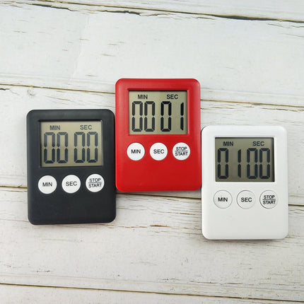 Countdown Timer with Digital Stopwatch, Digital Kitchen Timer with Magnetic Back, Gaming Timer for Sports and Cooking