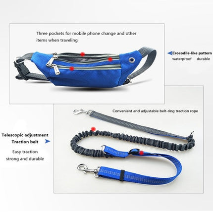 Hands-Free Dog Leash with Elastic Design & Waist Belt | Comfortable Running for Active Dog Owners