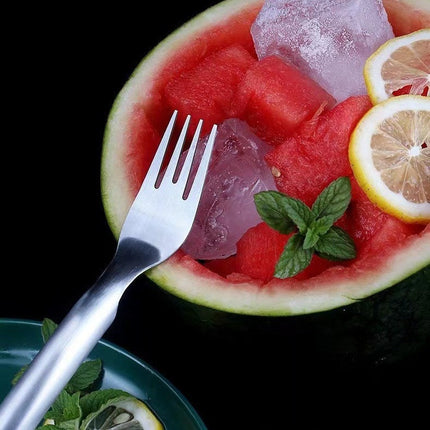 2-in-1 Watermelon Fork Slicer with Stainless Steel Design | Effortless Cubes for Mess-Free Fruit Preparation