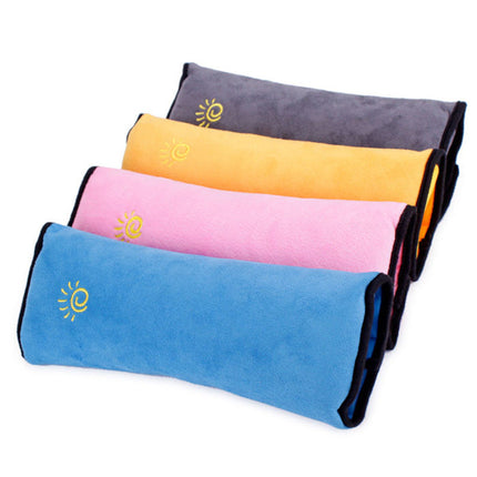 Children Car Pillow with Secure Seat Belt Attachment | Comfortable Head Support for Safe Travel