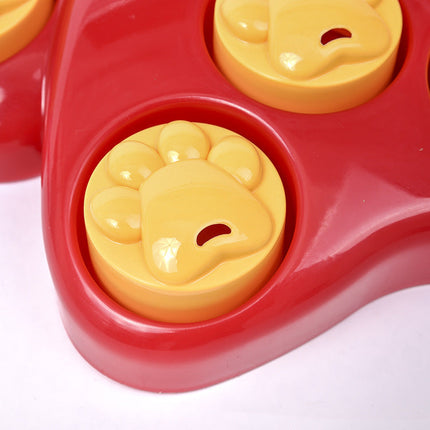 Natural Rubber Puzzle Feeder Toy for Pets | Engaging Treat Dispenser for Mental Stimulation and Slow Feeding