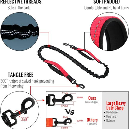 Hands Free Dog Leash, Waist Dog Leash with Belt and Bag – image 11