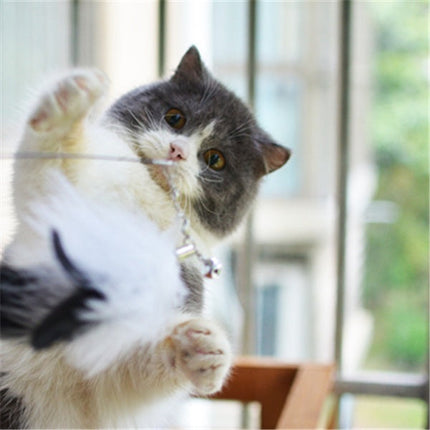 Funny Cat Stick with Flexible Wooden Handle & Telescopic Rod | Engaging Playtime Toy for Active Cats