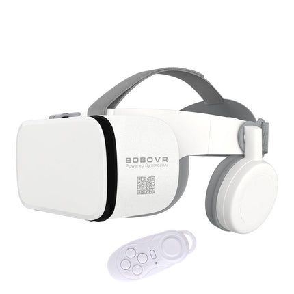 VR Bluetooth Headset for Gaming with 3D Glasses & Adjustable Fit | Immersive Virtual Reality Experience for All Ages