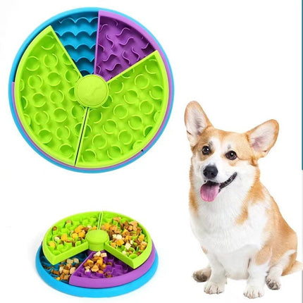 3-Layer Rotating Slow Feeder for Dogs and Cats | Engaging Puzzle Bowl for Healthy Mealtime Fun