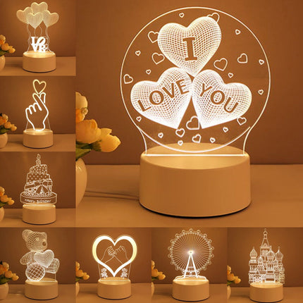 3D Illusion Unicorn LED Night Light with Safe Acrylic Design | Unique Home Decor and Perfect Gift
