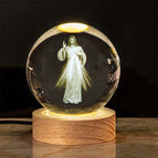 Light / 8cm/3.15in Crystal Ball + 6cm/2.36in Stand