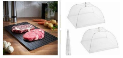 Quick Defrosting Tray with Thermal Conductivity | Natural Thawing Solution for Fast Meal Preparation