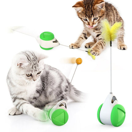 Balance Swing Car Cat Toy with Self-Moving Design | Engaging Play for Active Cats