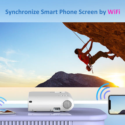 Portable Full HD Mini Projector with Screen Mirroring | Compact Entertainment System for Outdoor Movies