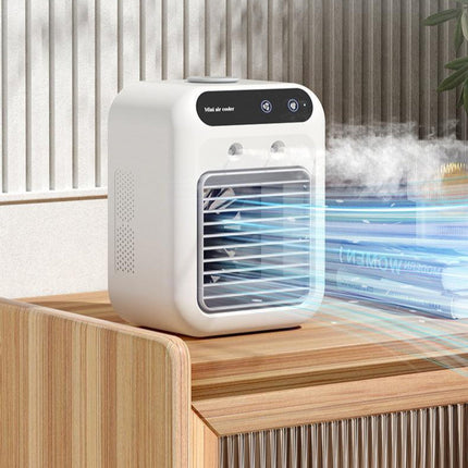 Portable Mini Air Cooler with Touchscreen Control | USB-Powered Cooling for Personal Comfort