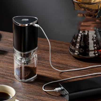 Portable USB Rechargeable Electric Coffee Grinder with Ceramic Burr | Precision Grinding for Fresh Coffee Anywhere